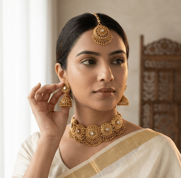 Erina Gold Set | Ready - to - ship - Touch Of Elegance