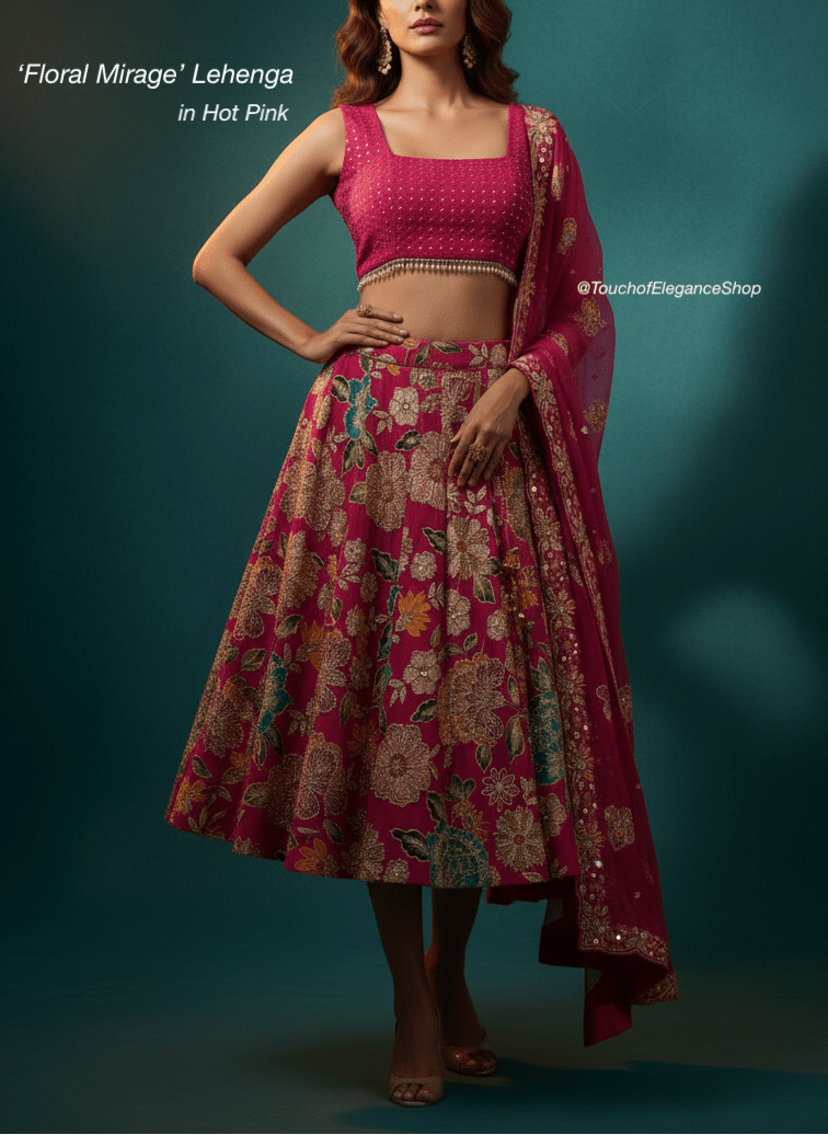 Floral Mirage Lehenga - Touch Of Elegance