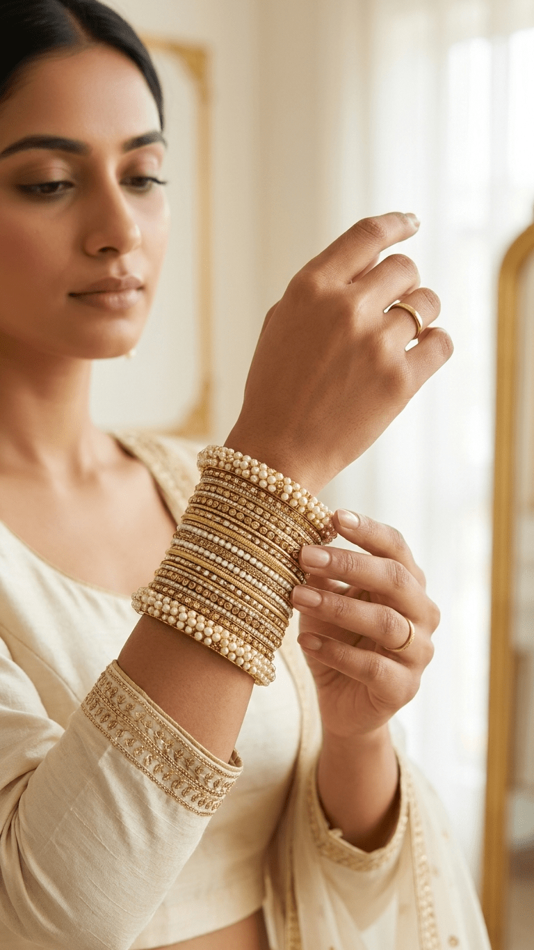 Gina Gold Bangle Set | Ready - to - ship - Touch Of Elegance