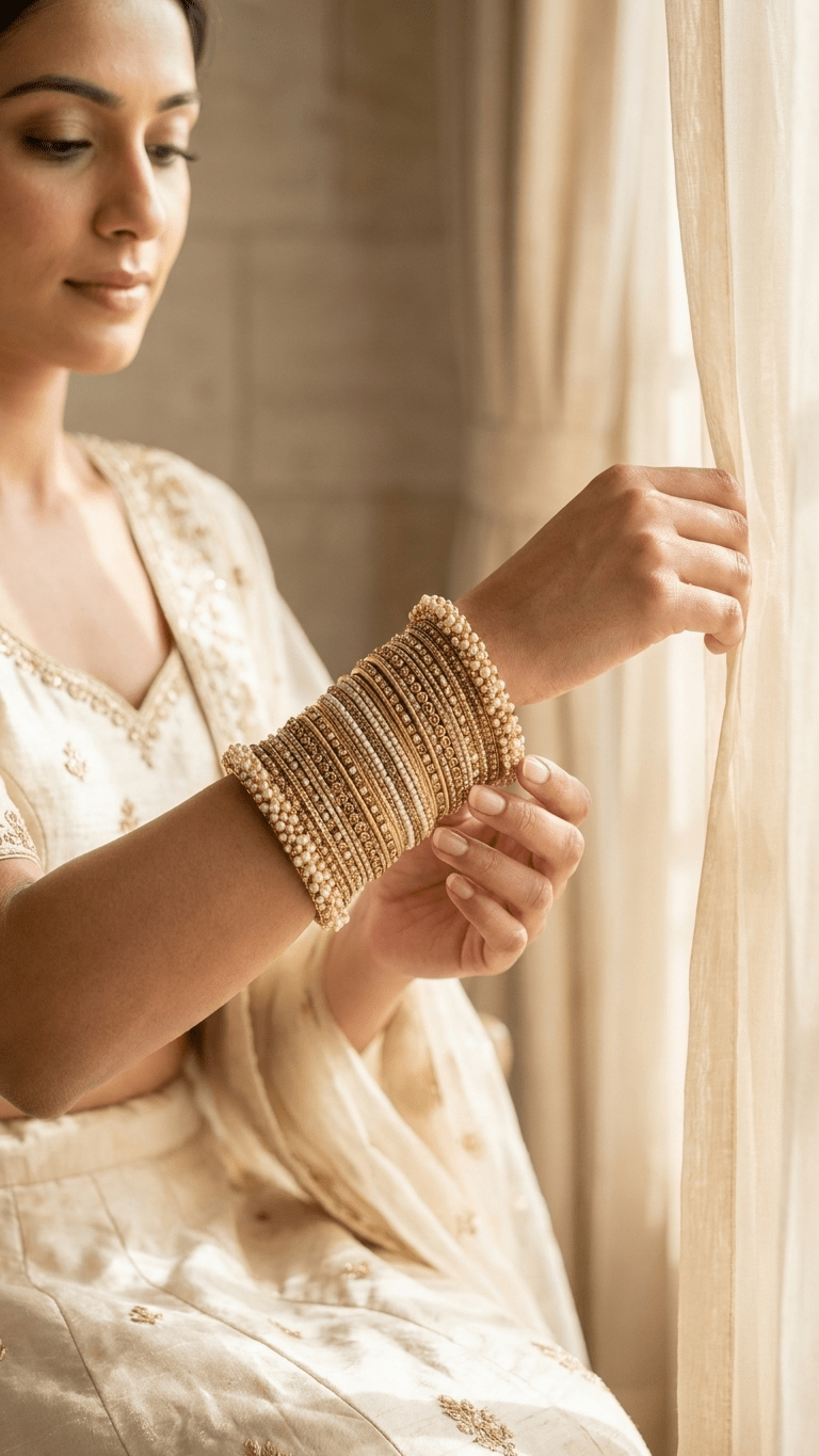 Gina Gold Bangle Set | Ready - to - ship - Touch Of Elegance