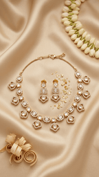 Gold Flower Set | Ready - to - ship - Touch Of Elegance