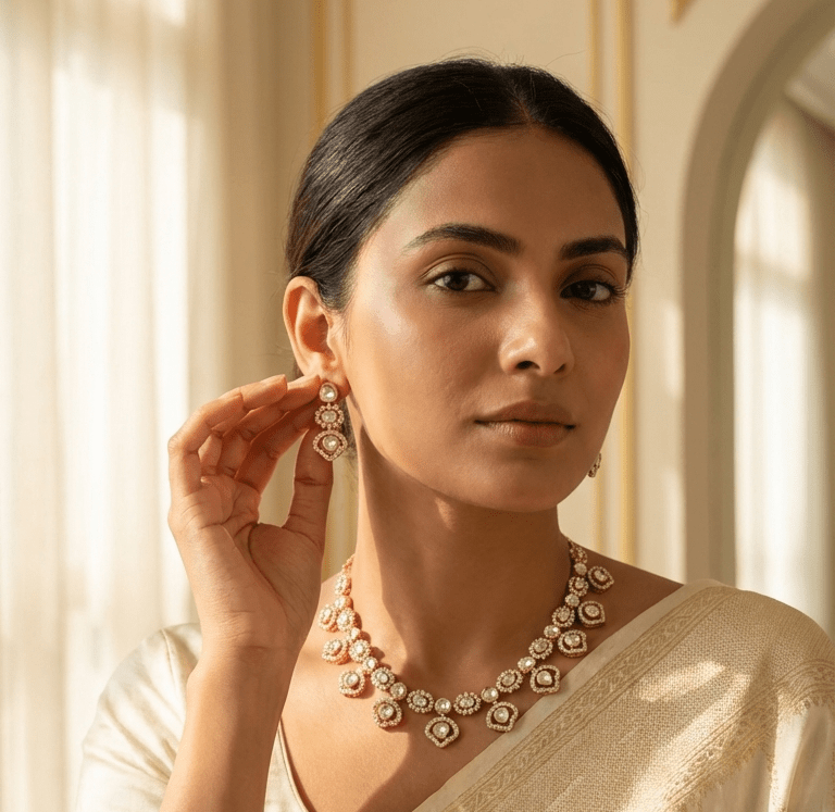 Gold Flower Set | Ready - to - ship - Touch Of Elegance