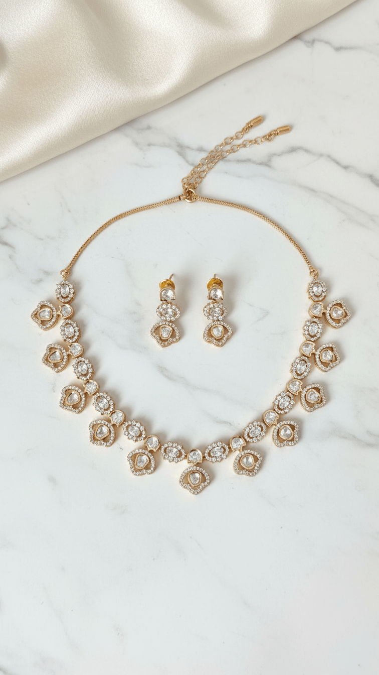 Gold Flower Set | Ready - to - ship - Touch Of Elegance