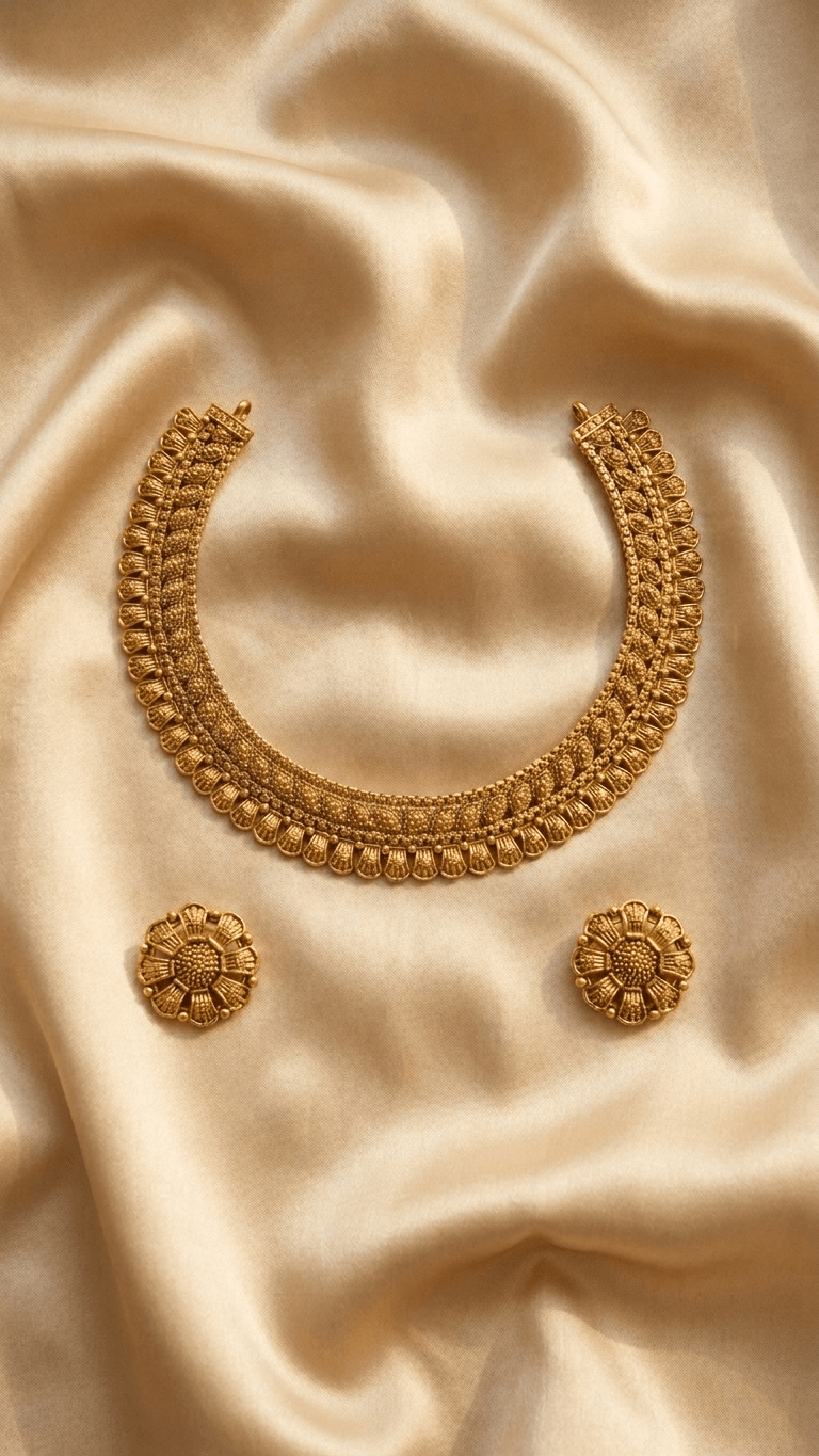 Gold Petal Set | Ready - to - ship - Touch Of Elegance