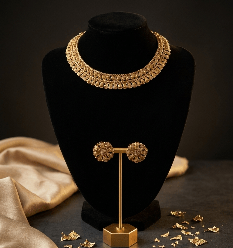 Gold Petal Set | Ready - to - ship - Touch Of Elegance