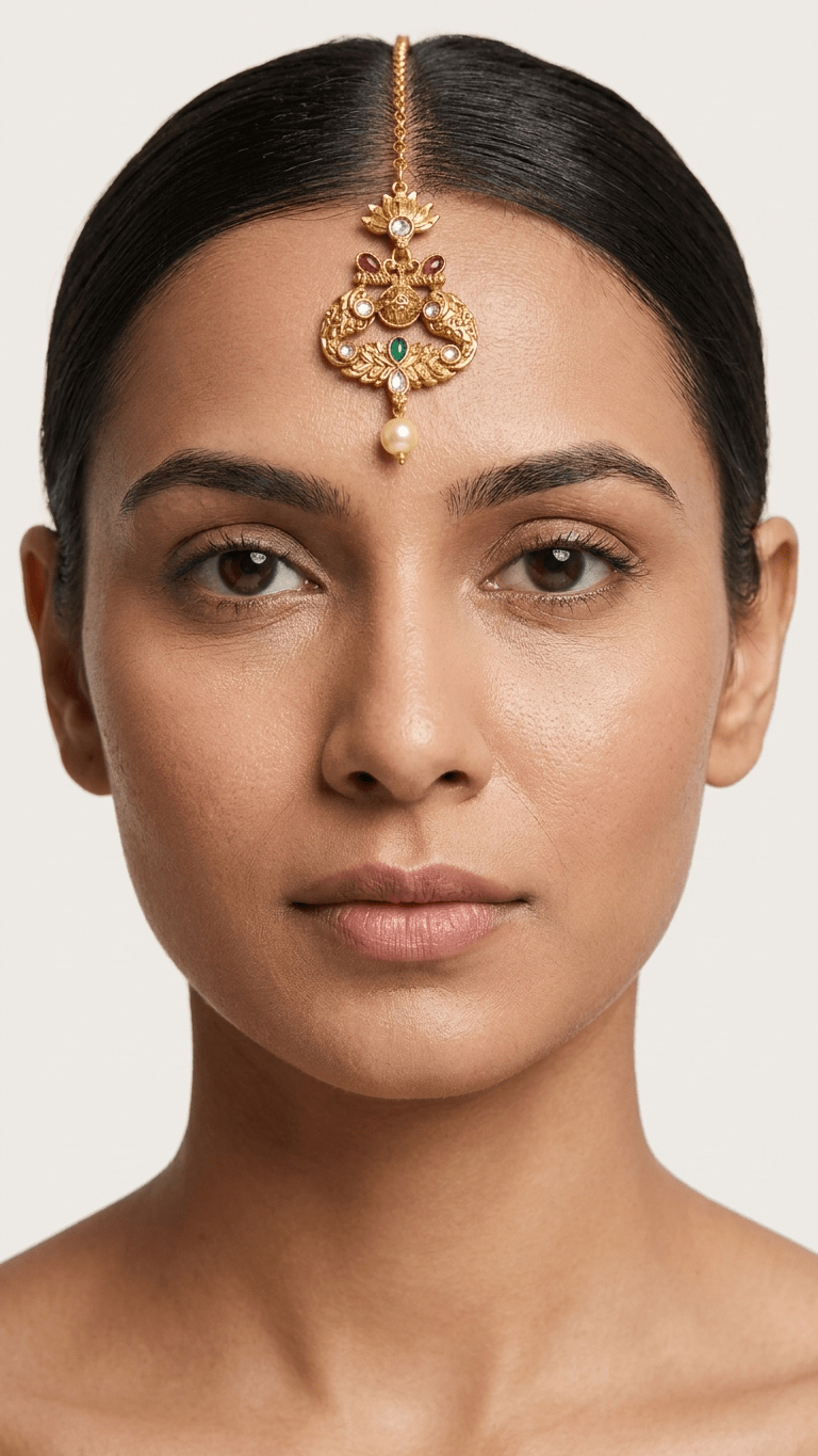 Gold Tikka | Ready-to-ship (one-piece tikka) - Touch Of Elegance
