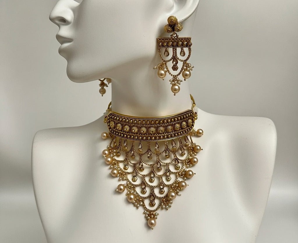 Golden Pearl Set | Ready - to - ship - Touch Of Elegance