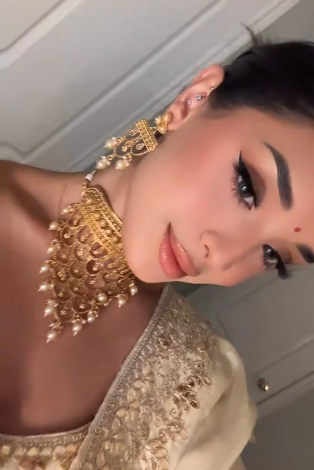 Golden Pearl Set | Ready - to - ship - Touch Of Elegance