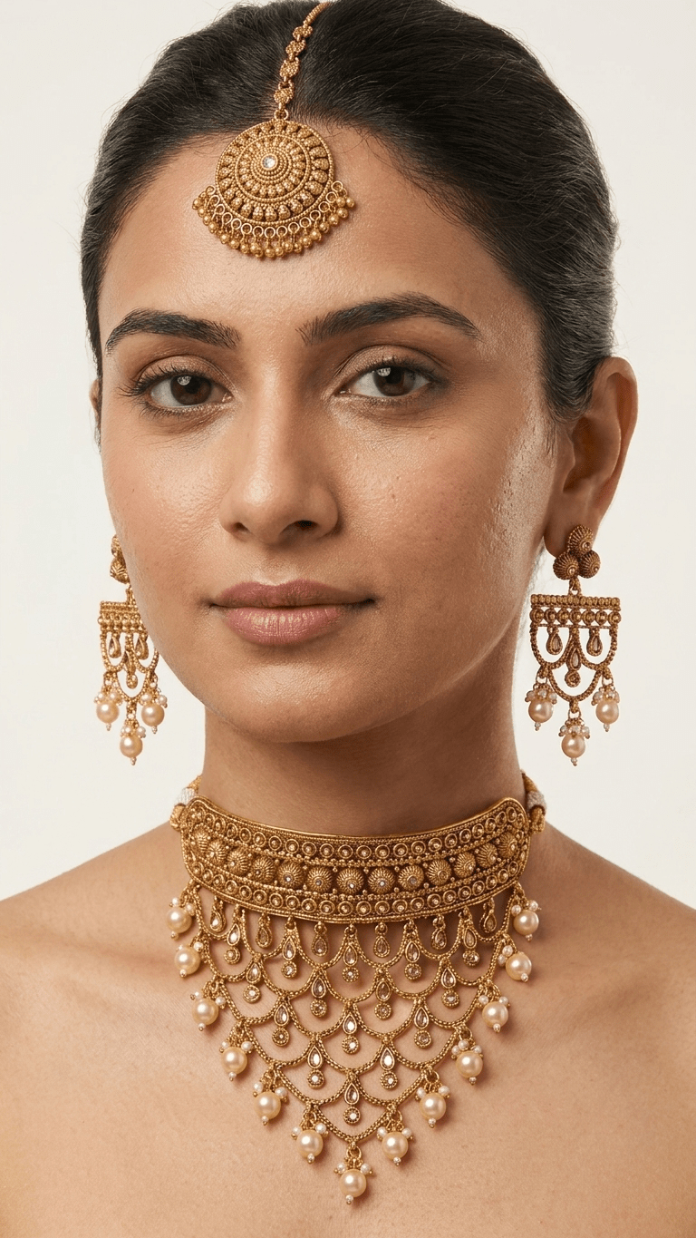Golden Pearl Set | Ready-to-ship - Touch Of Elegance