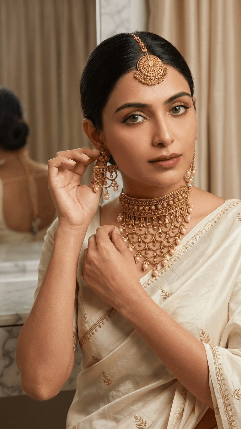 Golden Pearl Set | Ready-to-ship - Touch Of Elegance