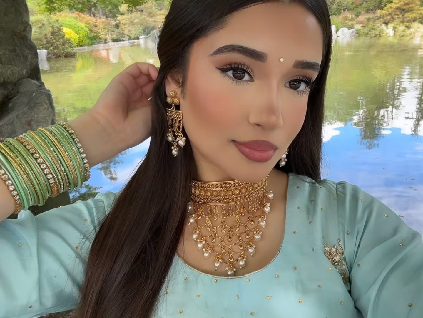 Golden Pearl Set | Ready - to - ship - Touch Of Elegance