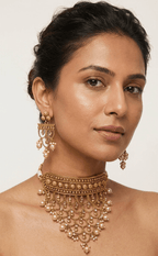 Golden Pearl Set | Ready - to - ship - Touch Of Elegance