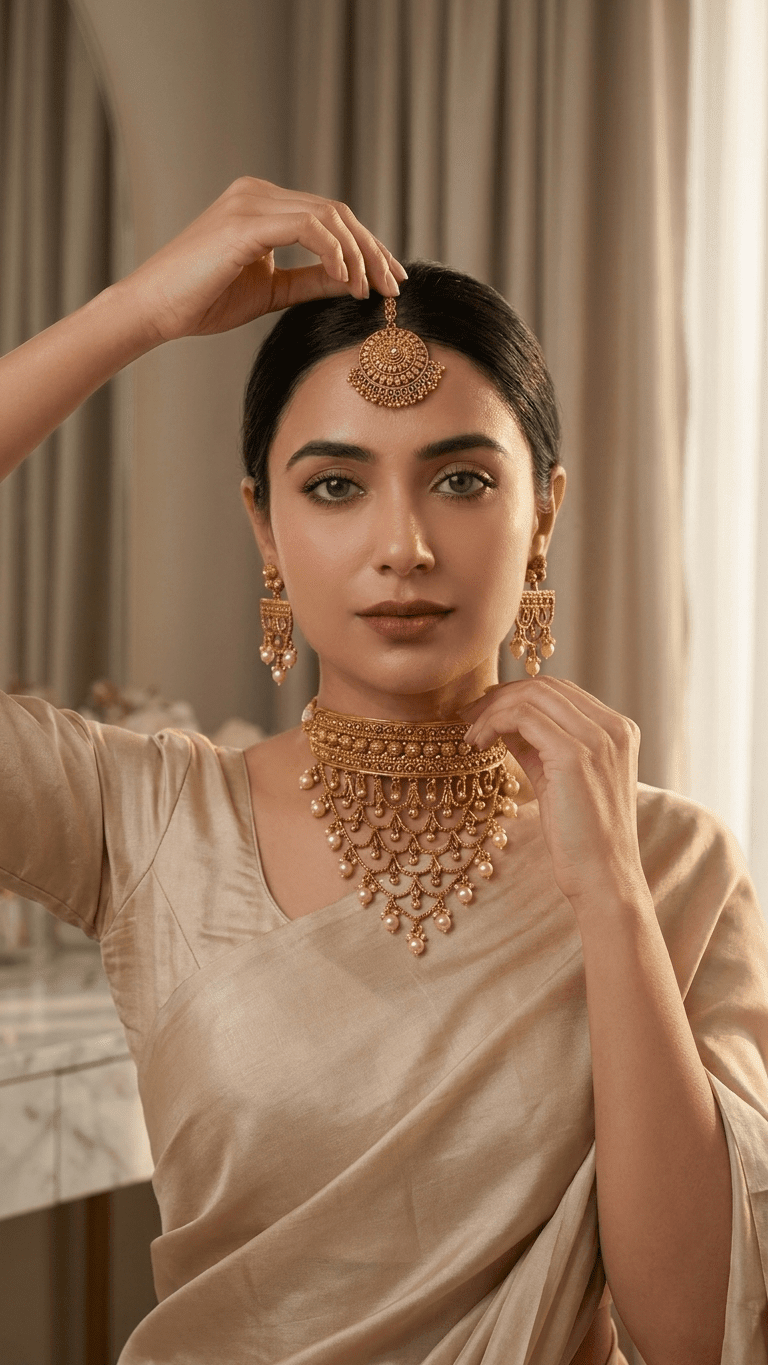 Golden Pearl Set | Ready-to-ship - Touch Of Elegance