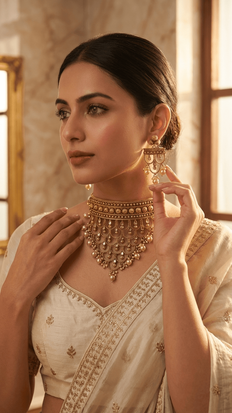 Golden Pearl Set | Ready-to-ship - Touch Of Elegance