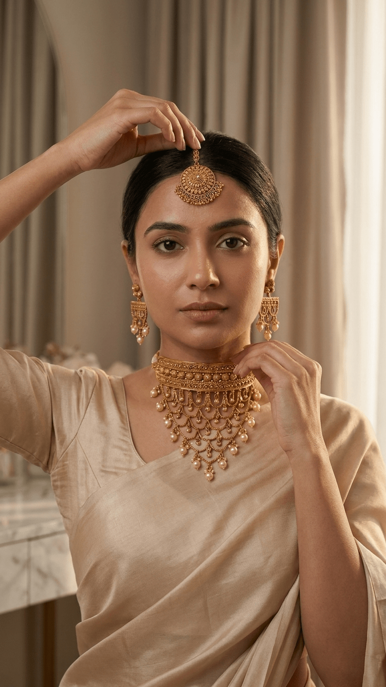 Golden Pearl Set | Ready-to-ship - Touch Of Elegance