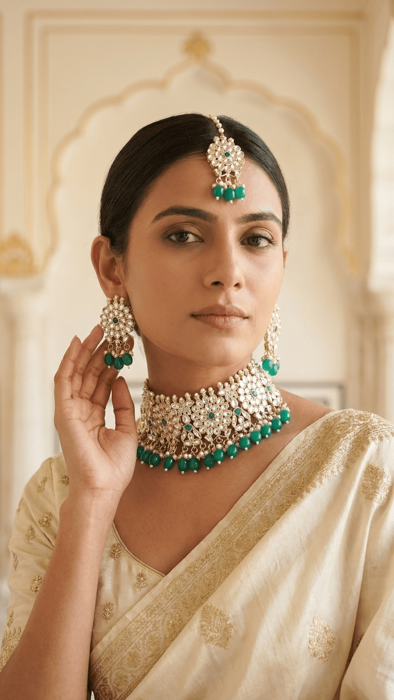 Green Lotus Set | Ready - to - ship - Touch Of Elegance