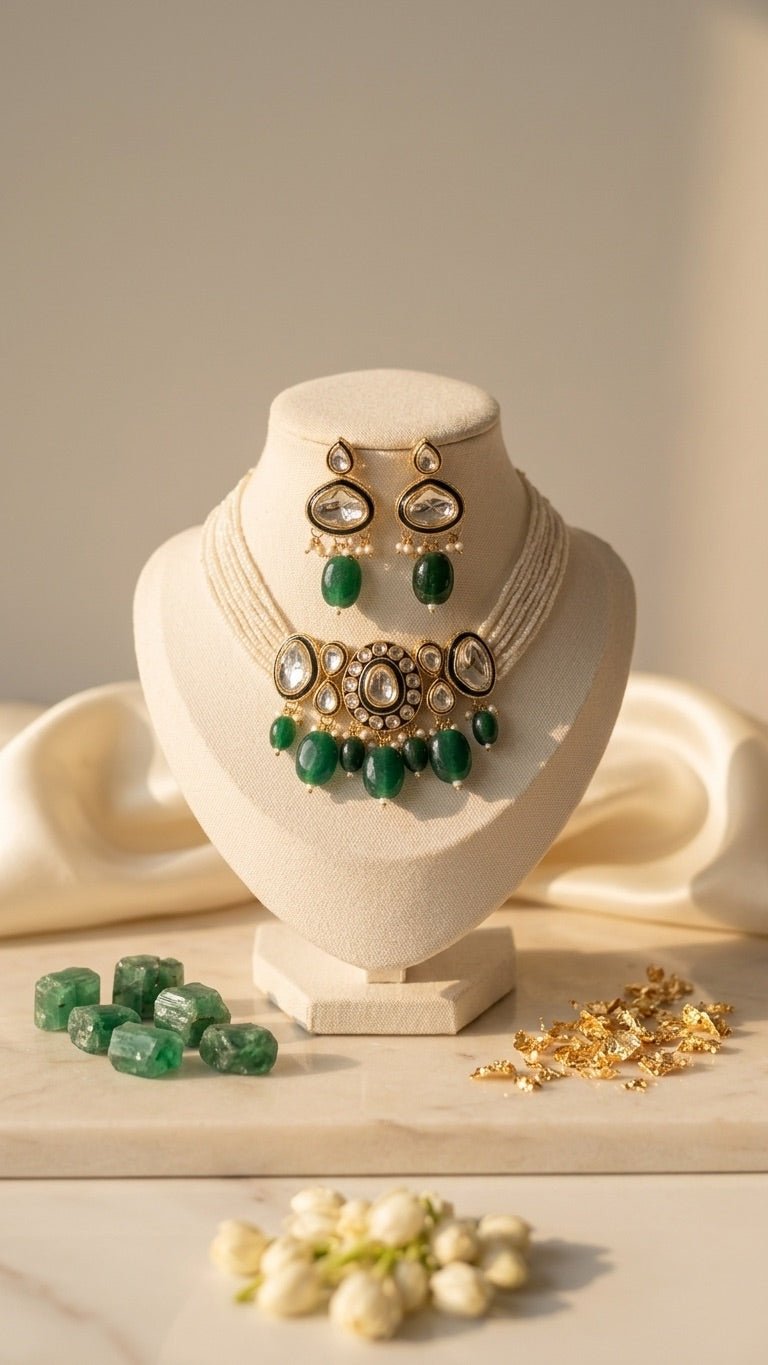 Green Pearl Set | Ready-to-ship - Touch Of Elegance