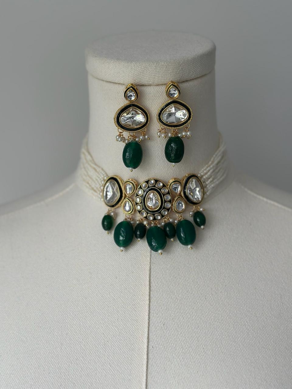 Green Pearl Set | Ready-to-ship - Touch Of Elegance