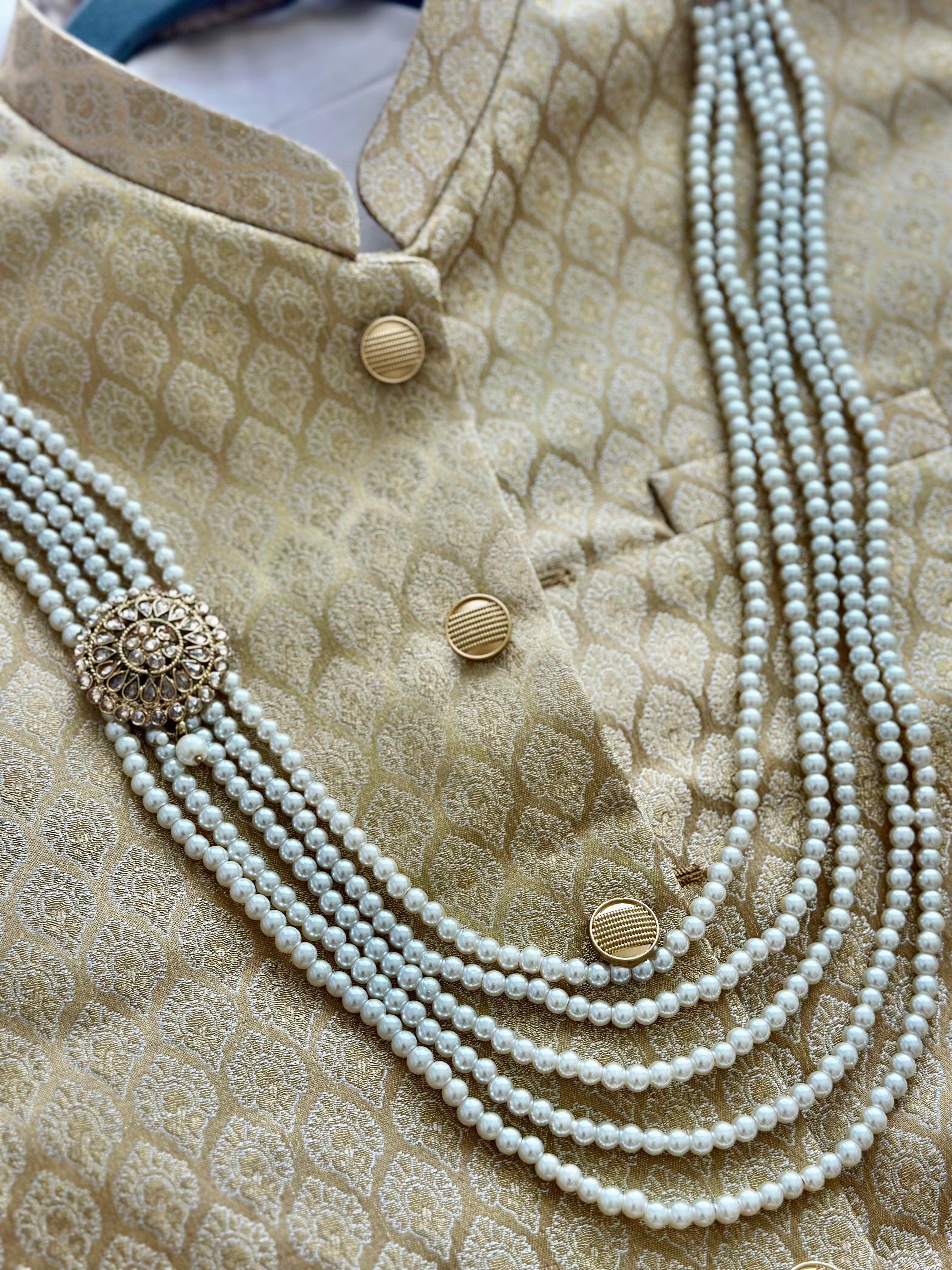 Groom Gold Kalgi and Haar | Ready - to - ship - Touch Of Elegance