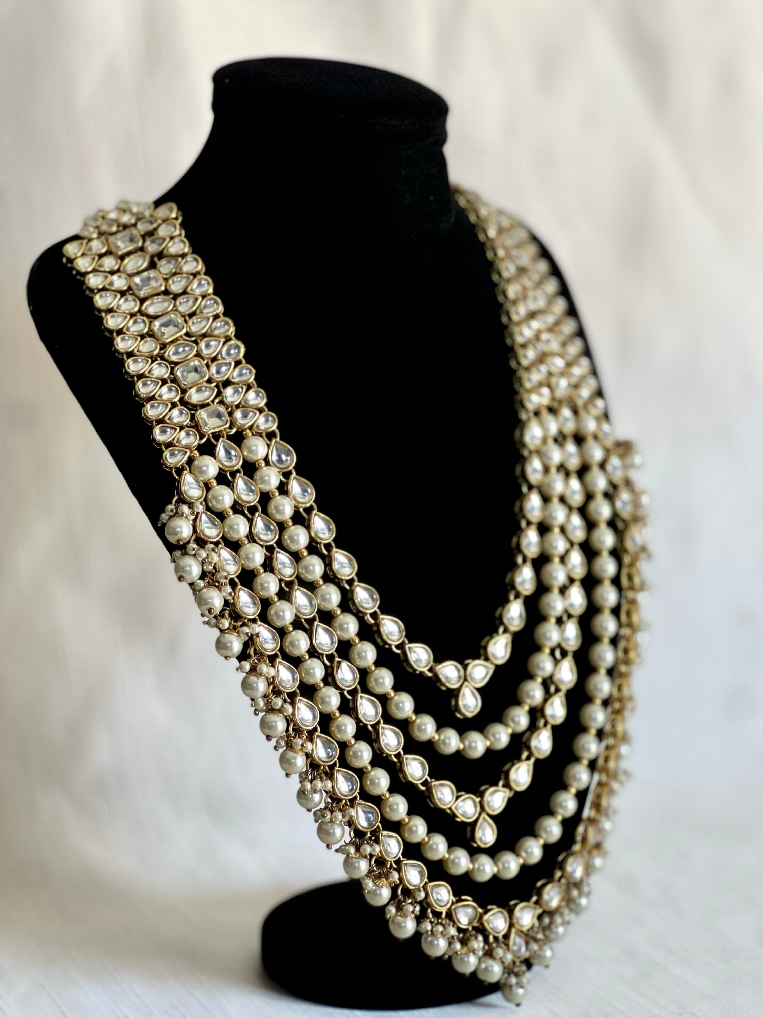 Groom Kundan & Pearl Haar | Pre - order - Touch Of Elegance
