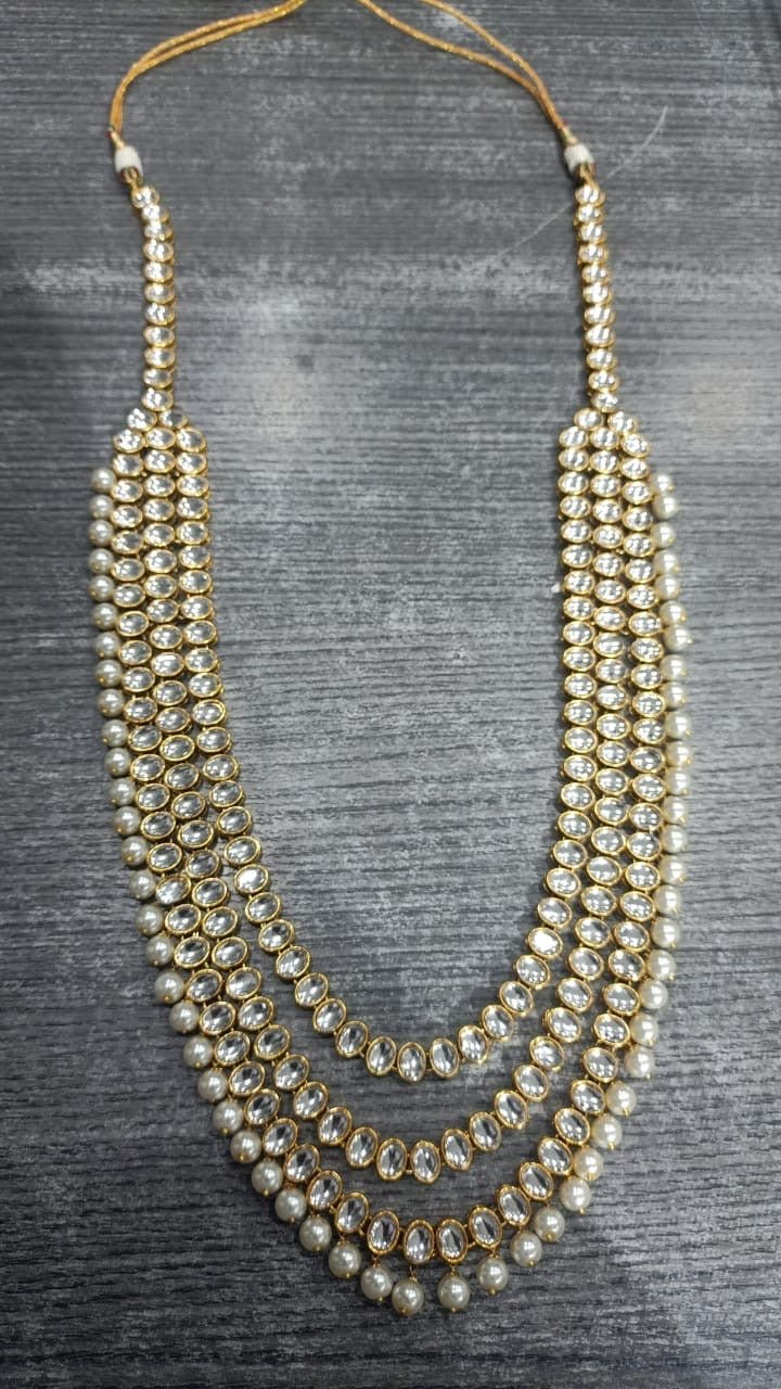 Groom Kundan & Pearl Haar | Pre - order - Touch Of Elegance