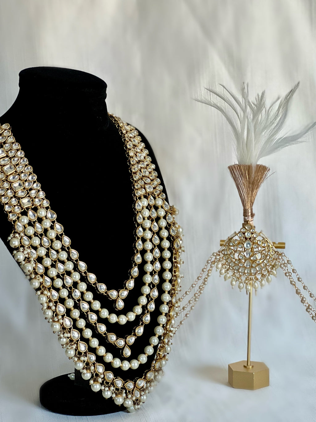Groom Kundan & Pearl Haar | Pre - order - Touch Of Elegance