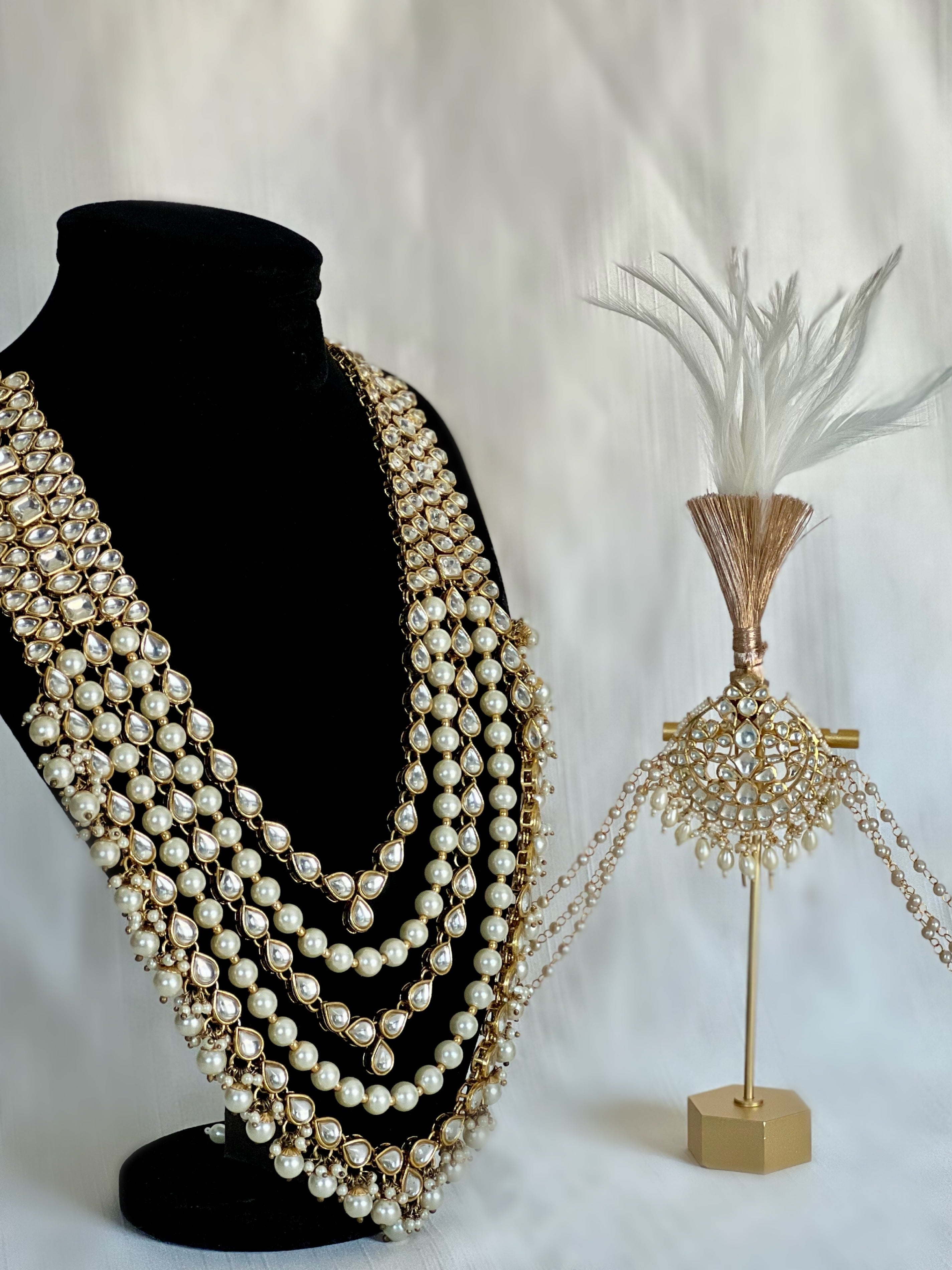 Groom Kundan & Pearl Haar | Pre - order - Touch Of Elegance