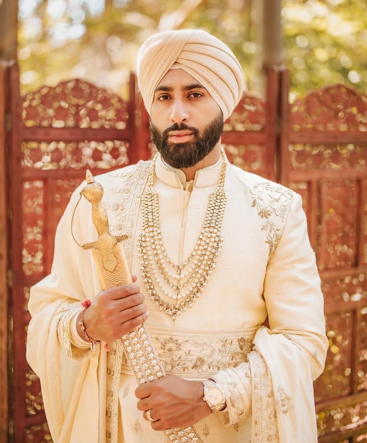 Groom Kundan & Pearl Haar | Pre - order - Touch Of Elegance