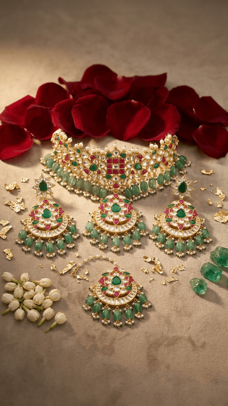 Haiya Kundan Set | Ready-to-ship - Touch Of Elegance