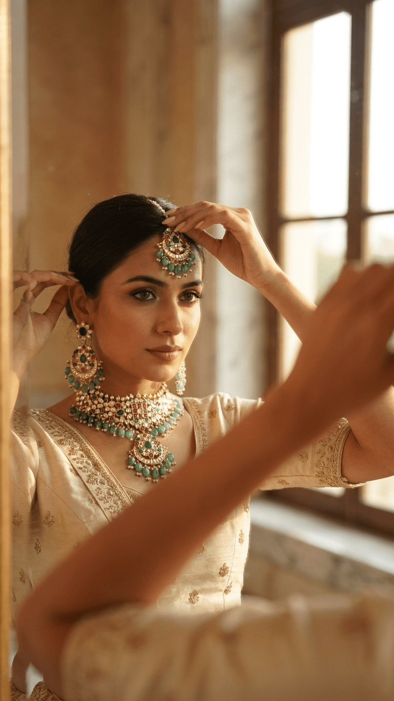 Haiya Kundan Set | Ready-to-ship - Touch Of Elegance
