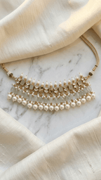 Hania Mother - of - Pearl Set | Gold Plated | Ready - to - ship - Touch Of Elegance