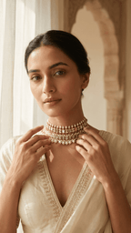 Hania Mother - of - Pearl Set | Gold Plated | Ready - to - ship - Touch Of Elegance