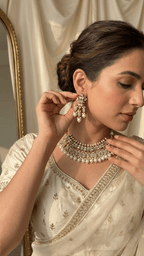 Hania Mother - of - Pearl Set | Gold Plated | Ready - to - ship - Touch Of Elegance