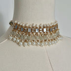 Hania Mother - of - Pearl Set | Gold Plated | Ready - to - ship - Touch Of Elegance