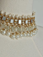 Hania Mother - of - Pearl Set | Gold Plated | Ready - to - ship - Touch Of Elegance