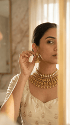 Harveen Gold Set | Made - on - order - Touch Of Elegance