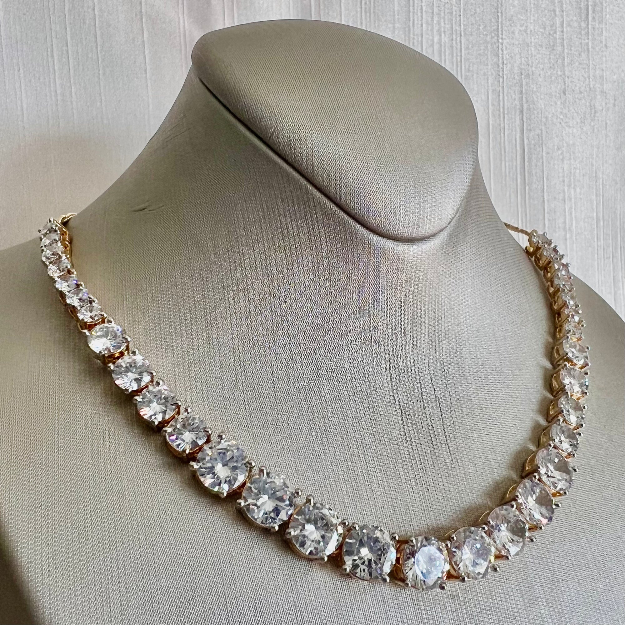 Silver American Diamond Set | Ready-to-ship