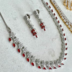 Ruby American Diamond Set | Ready-to-ship