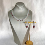 Ruby American Diamond Set | Ready-to-ship