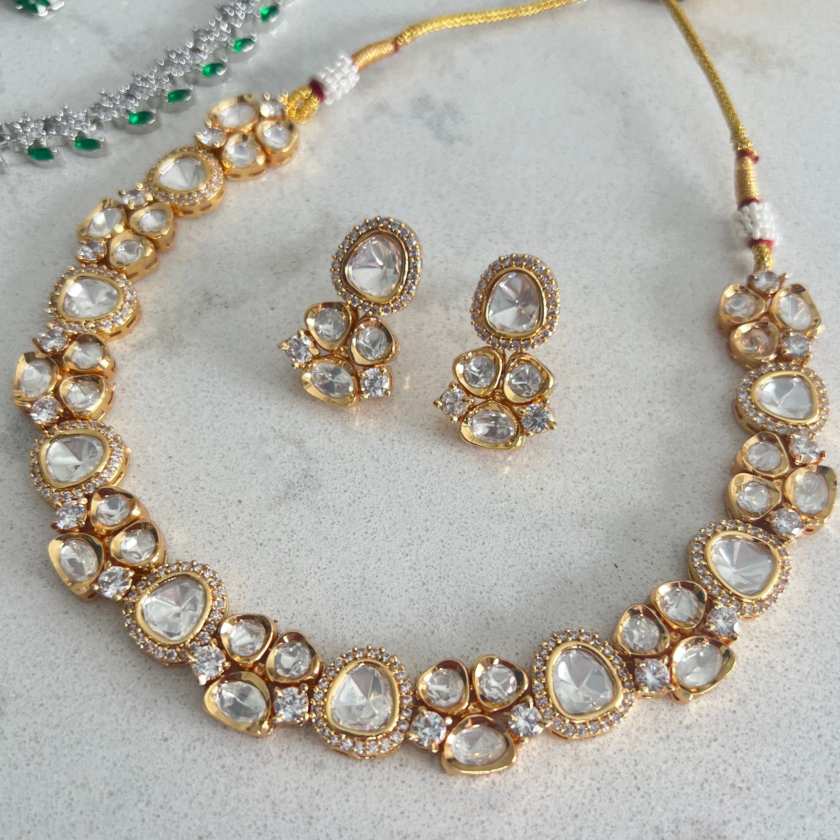 Golden Kundan Set | Made-on-order