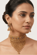 Israna Gold Set | Ready - to - ship - Touch Of Elegance