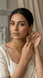 Israna Gold Set | Ready - to - ship - Touch Of Elegance