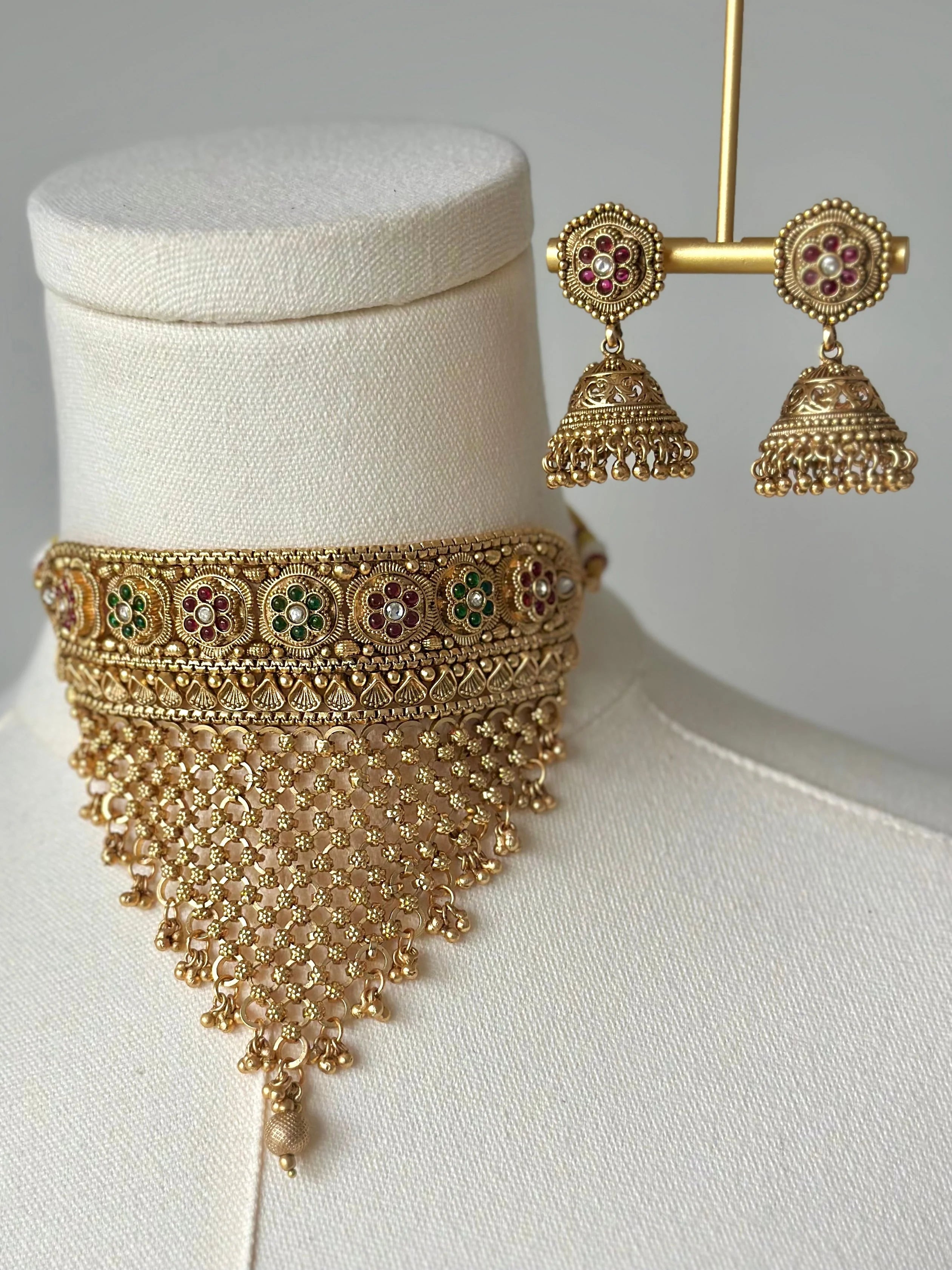 Israna Gold Set | Ready - to - ship - Touch Of Elegance