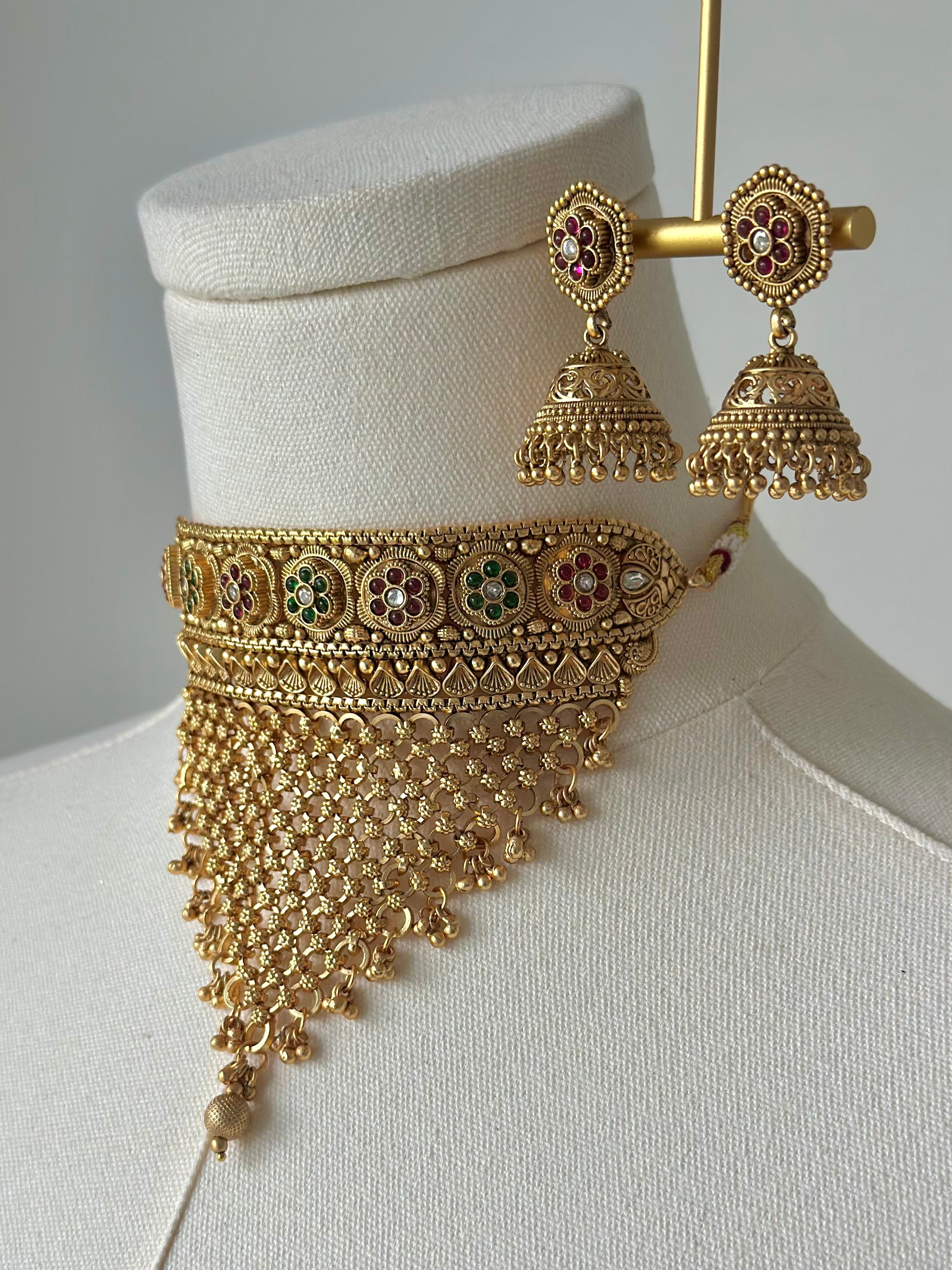 Israna Gold Set | Ready - to - ship - Touch Of Elegance