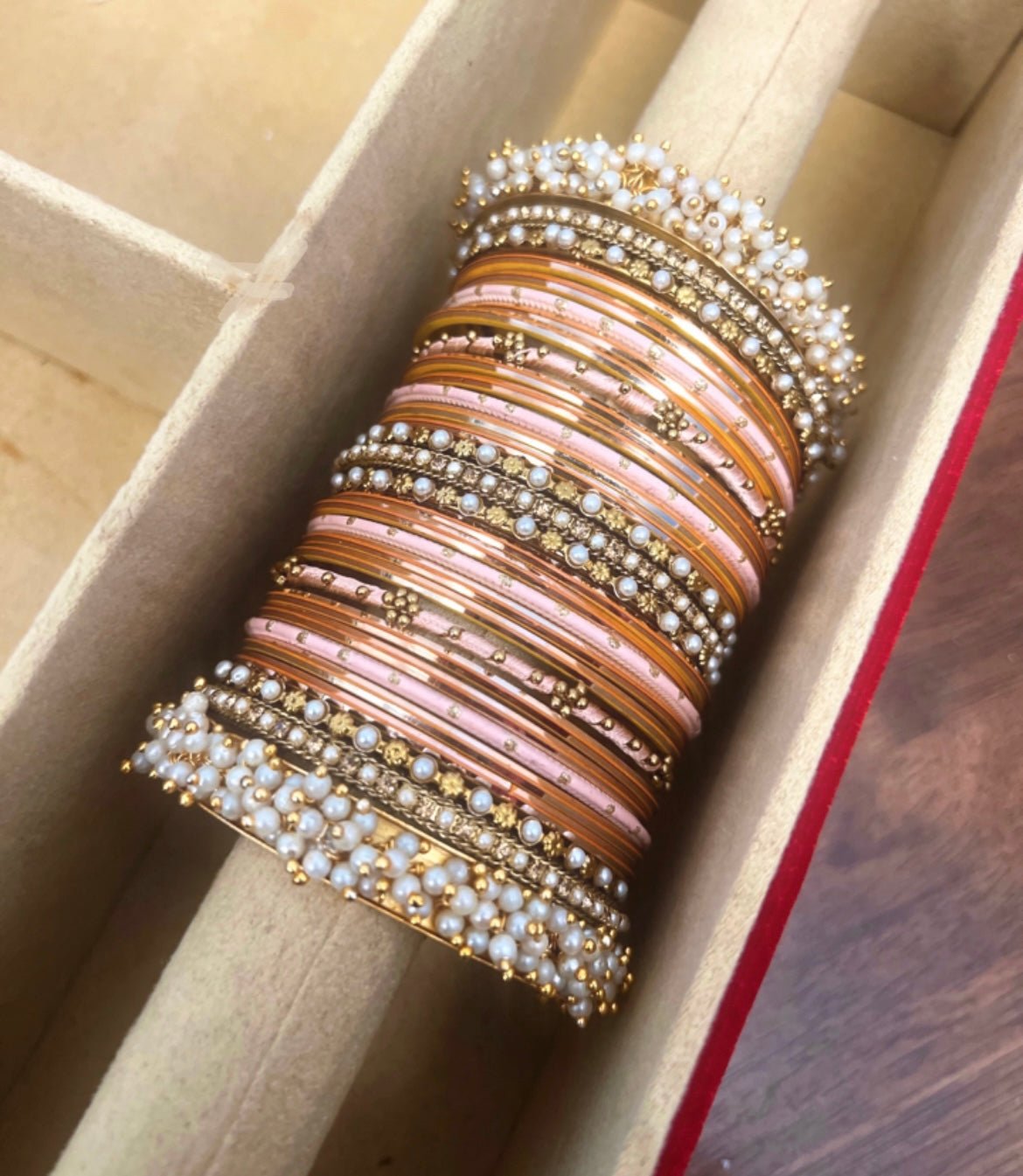 Jasleen Pearl Bangles - Touch Of Elegance