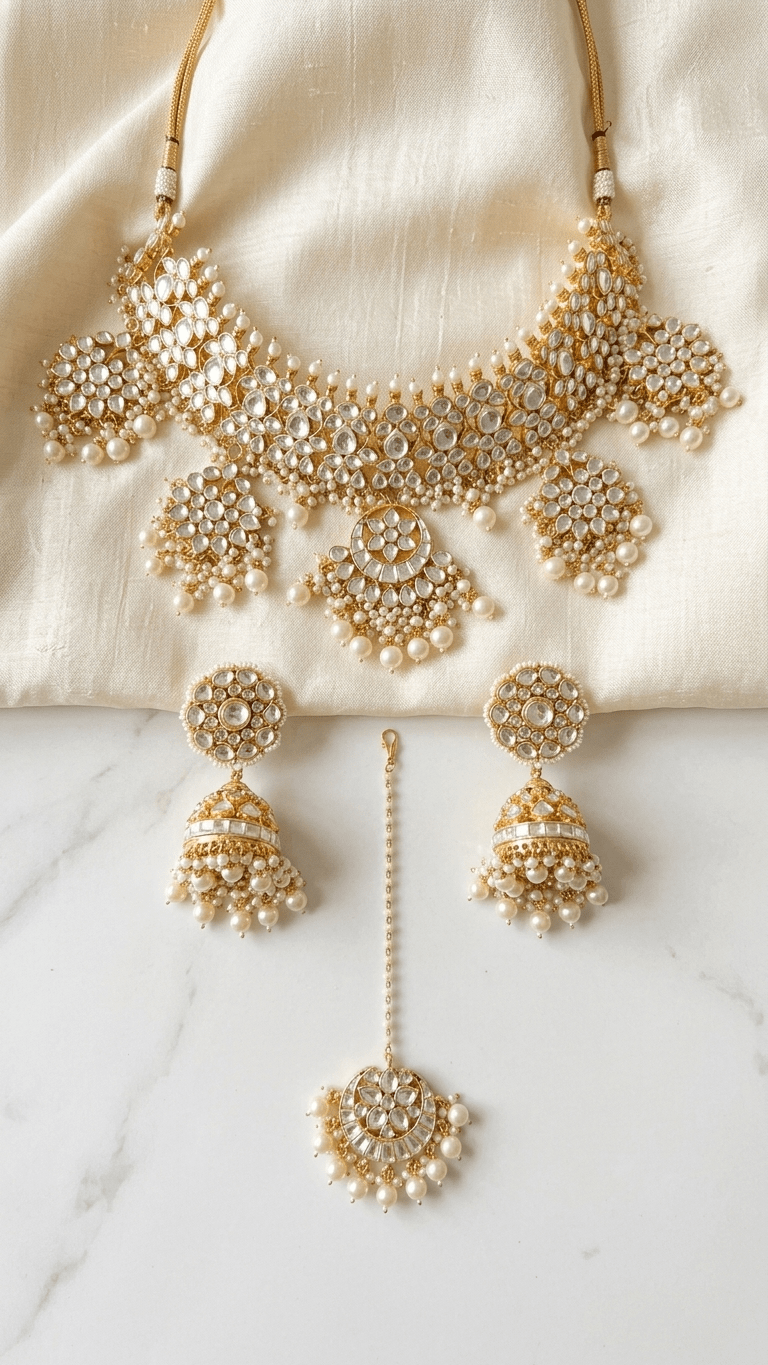 Jasmine Bridal Set | Ready - to - ship (3 - pc) - Touch Of Elegance