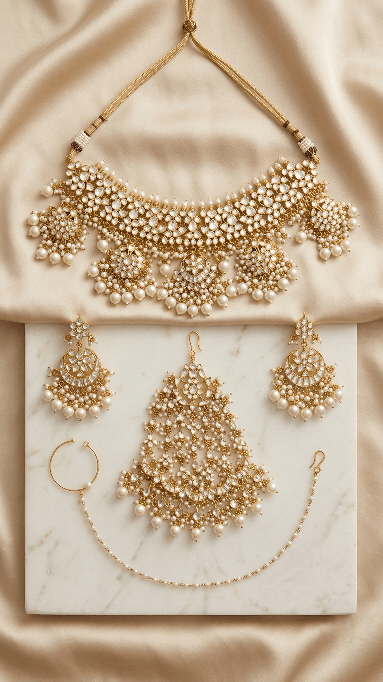 Jasmine Bridal Set | Ready - to - ship (4 - pc) - Touch Of Elegance