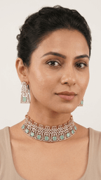 Jiya American Diamond Set | Ready - to - ship - Touch Of Elegance
