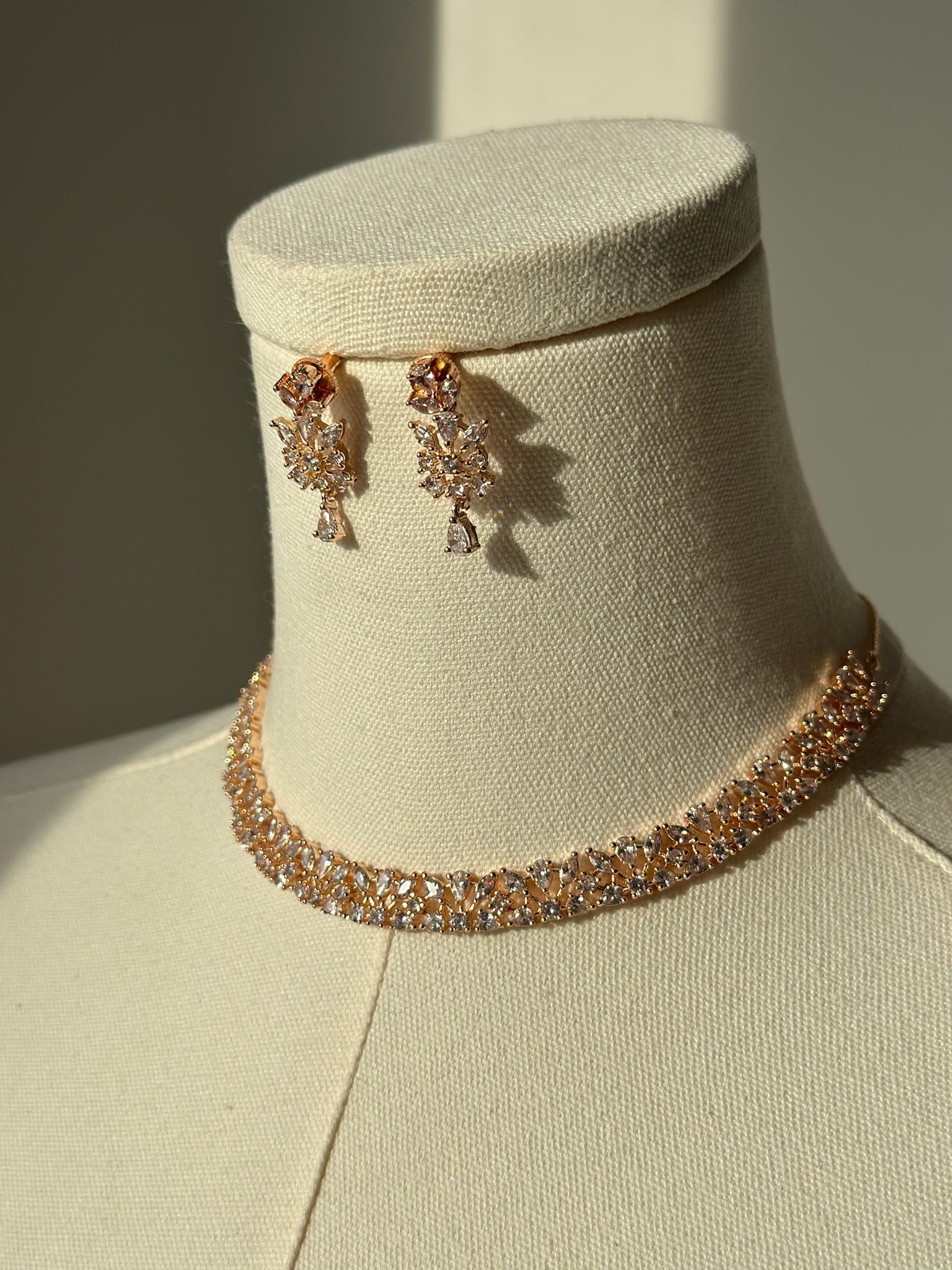 Jiya American Diamond Set | Ready-to-ship - Touch Of Elegance
