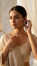 Jiya American Diamond Set | Ready-to-ship - Touch Of Elegance